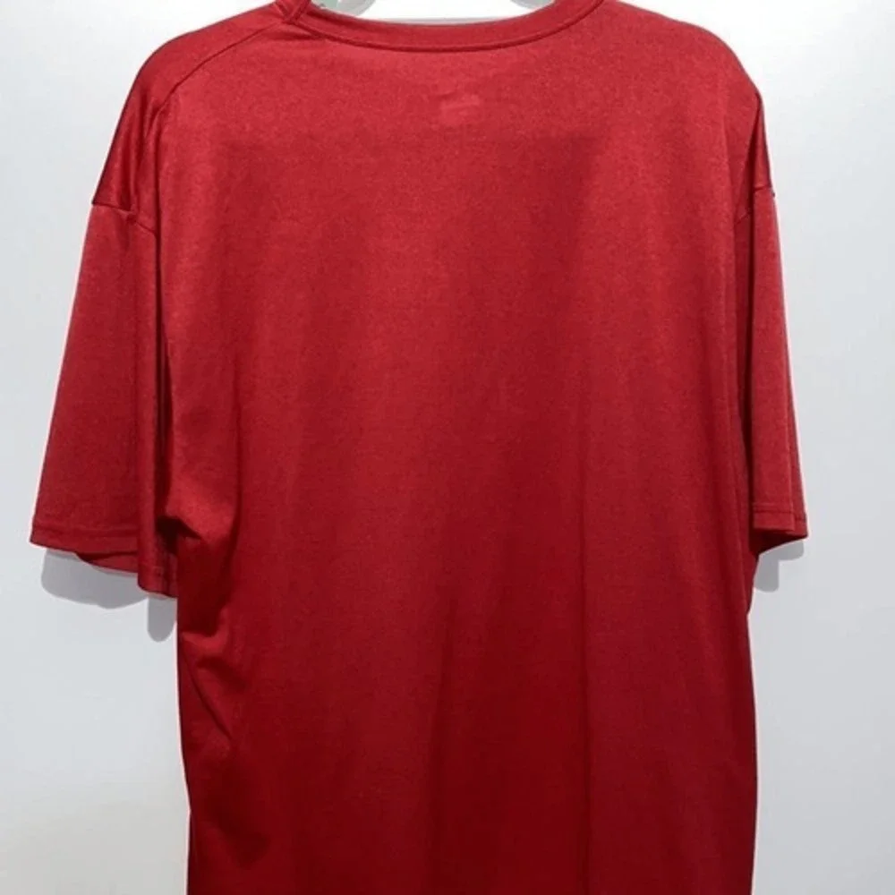 Nike Men's Red Fit Dry Crew Neck Short Sleeve Athletic T-Shirt Size Extra Large